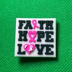 🌼 (5/$10 or 10/$15) NEW “Breast Cancer” 🎀 Croc Charm Collection